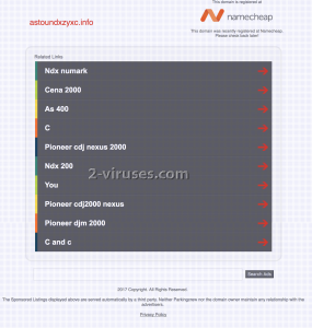 Astoundxzyxc.info virus