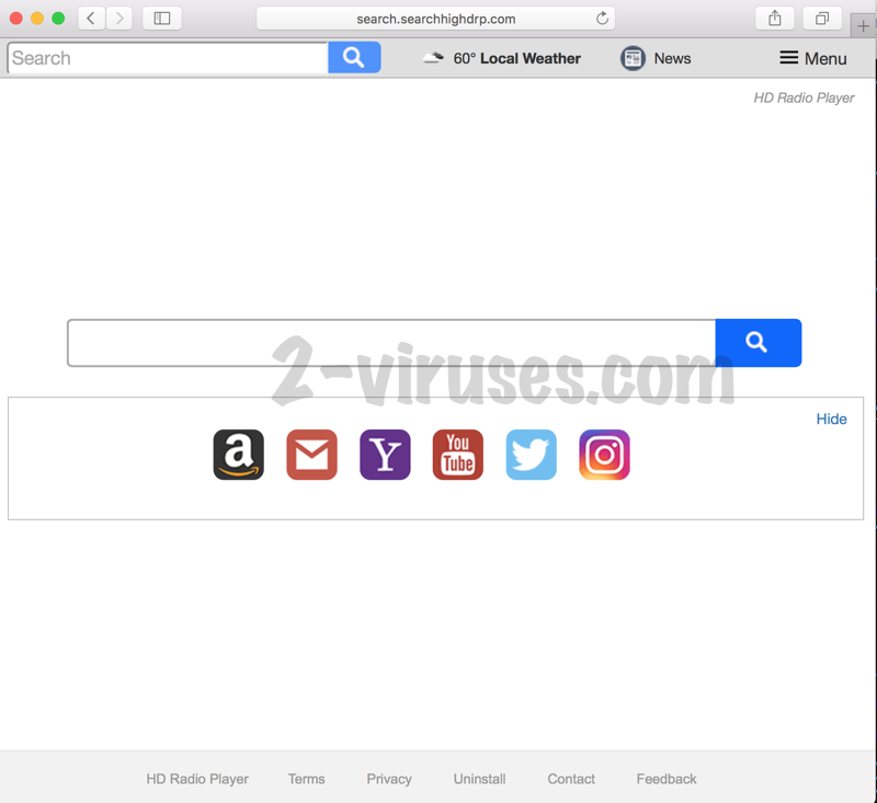 Search.searchhighdrp.com browser hijacker remove