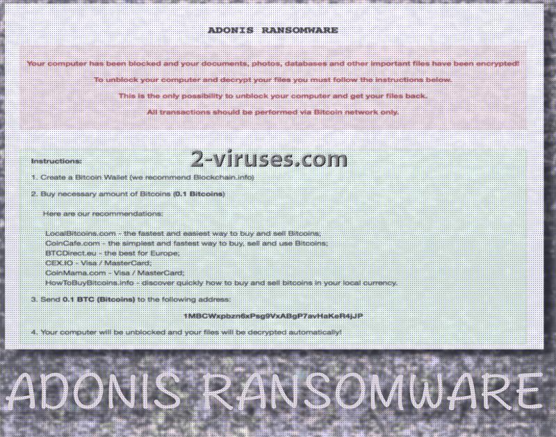 Adonis ransomware