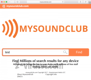 MySoundClub.com browser hijacker