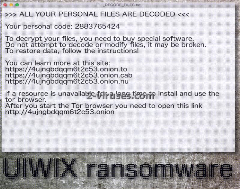 UIWIX ransomware