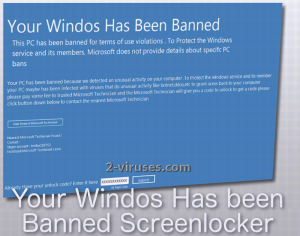 Your Windos Has Been Banned Screenlocker