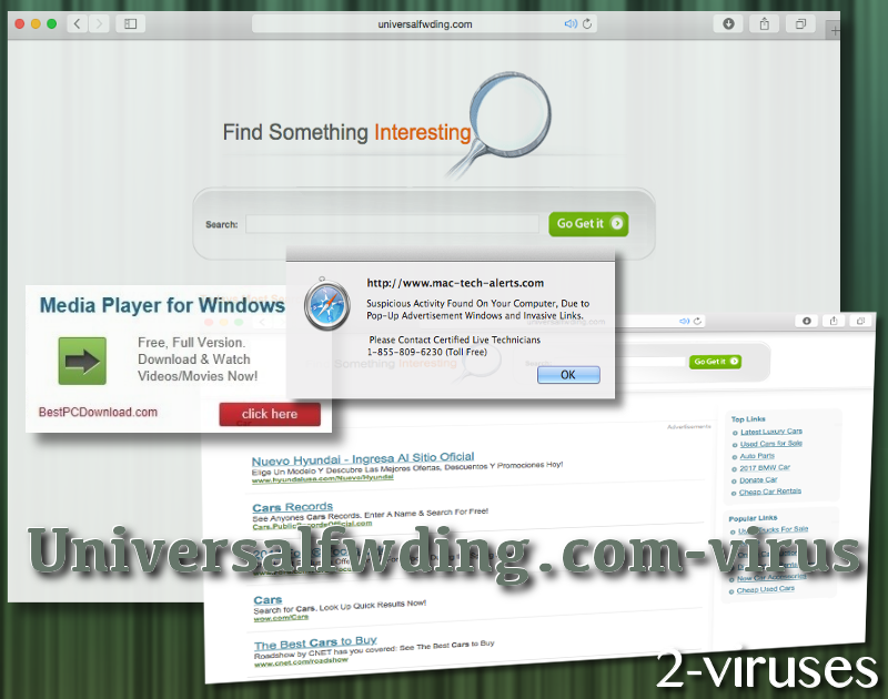 Universalfwding.com virus remove
