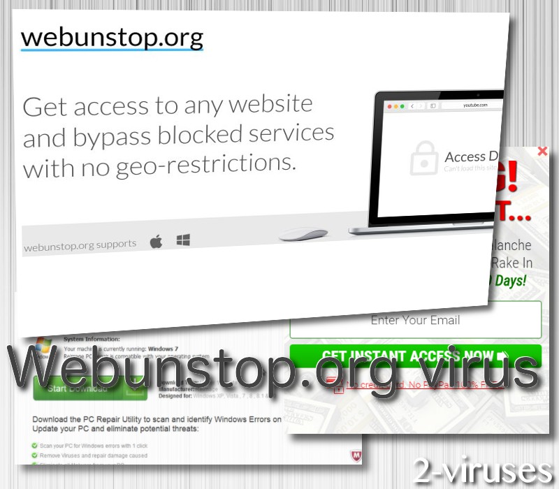 Webunstop browser hijacker virus remove