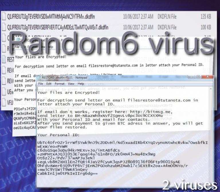 Random6 virus How to remove Dedicated