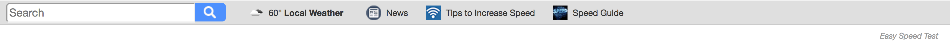 Easy Speed Test toolbar