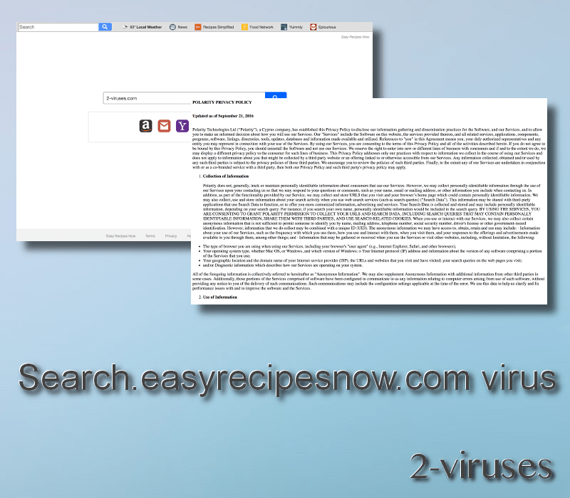 Search.easyrecipesnow.com virus remove