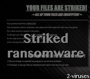 Striked ransomware virus