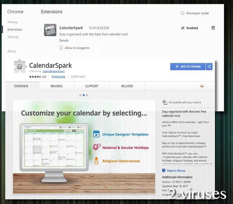 CalendarSpark extension