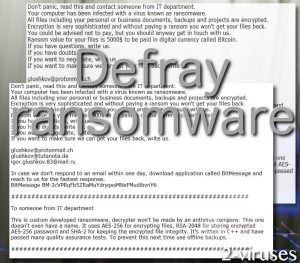 Defray ransomware virus