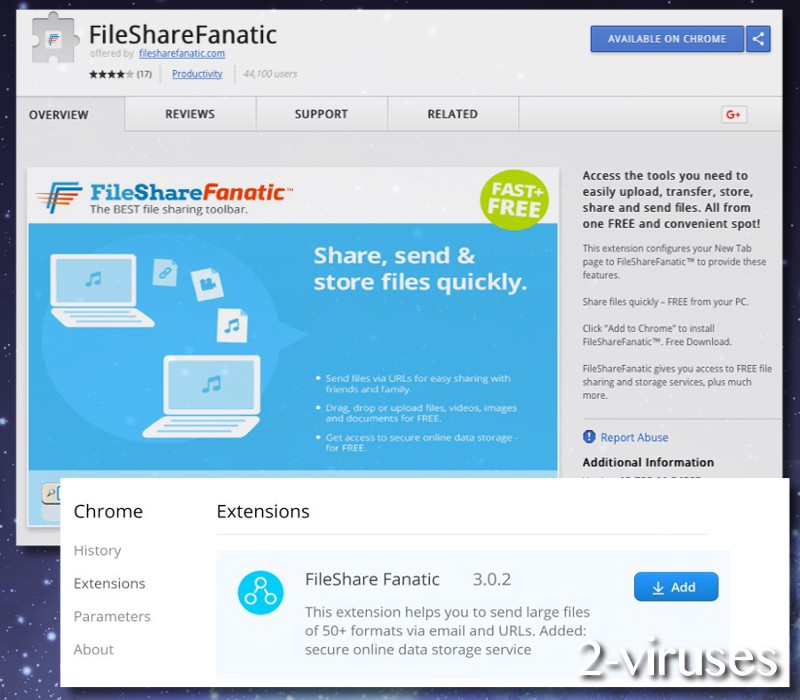 FileShareFanatic extension