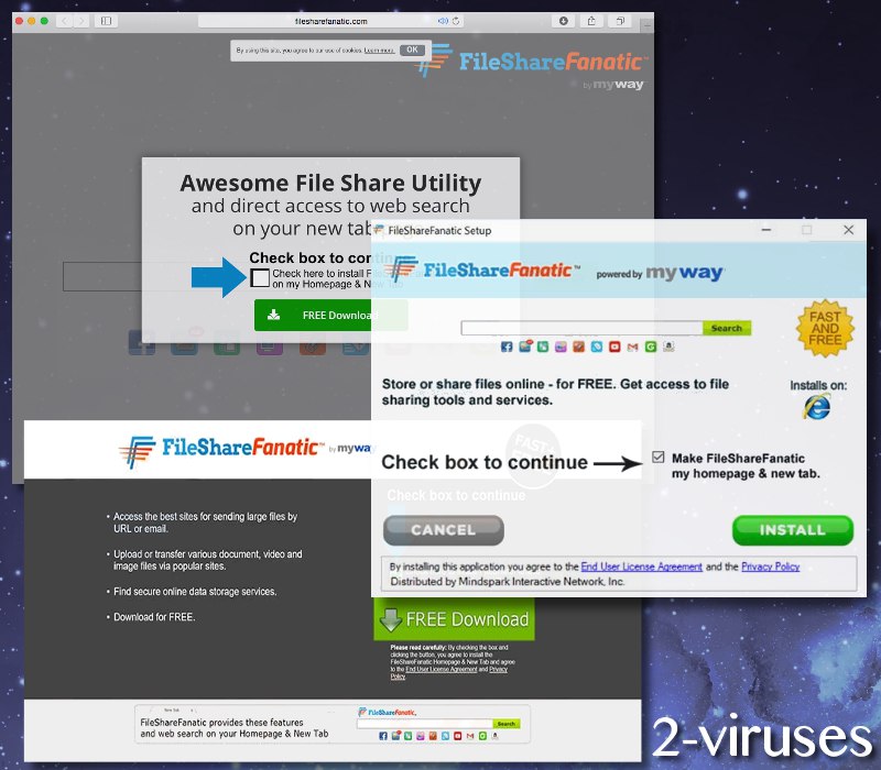 FileShareFanatic toolbar