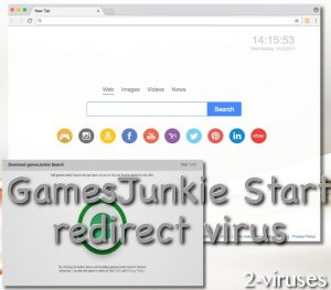 GamesJunkie Start redirect virus