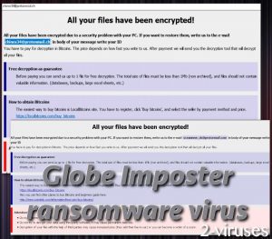 Globe Imposter ransomware virus