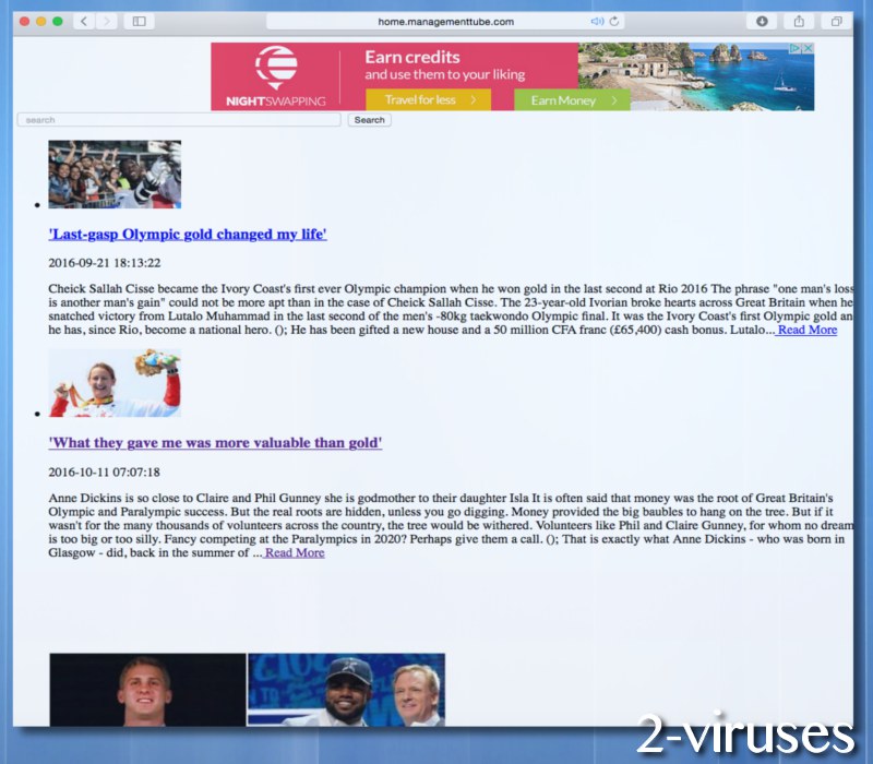 Home.managementtube.com hijacker