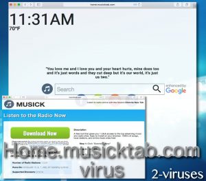 Home.musicktab.com virus