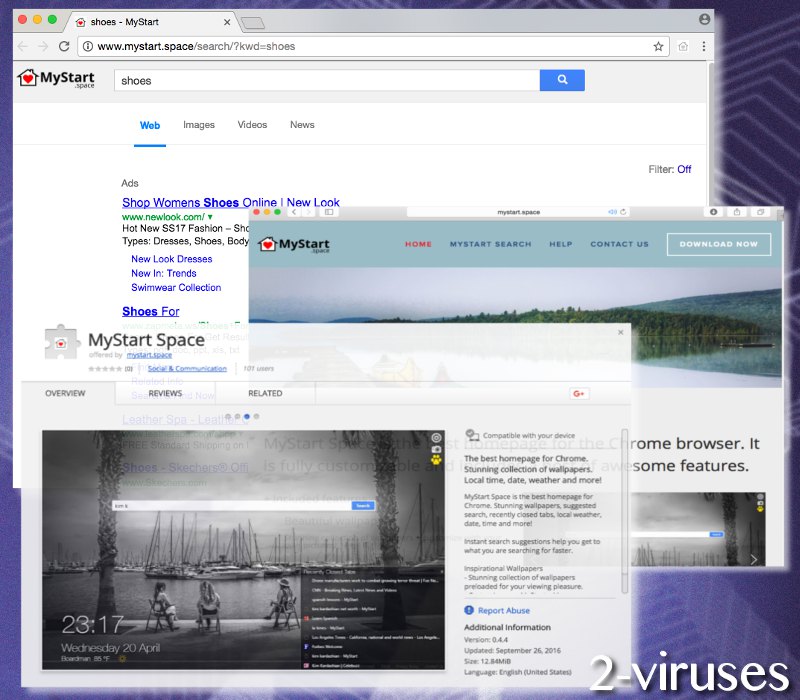 Mystart.space redirect virus