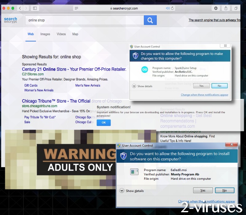 Searchencrypt.com hijacker