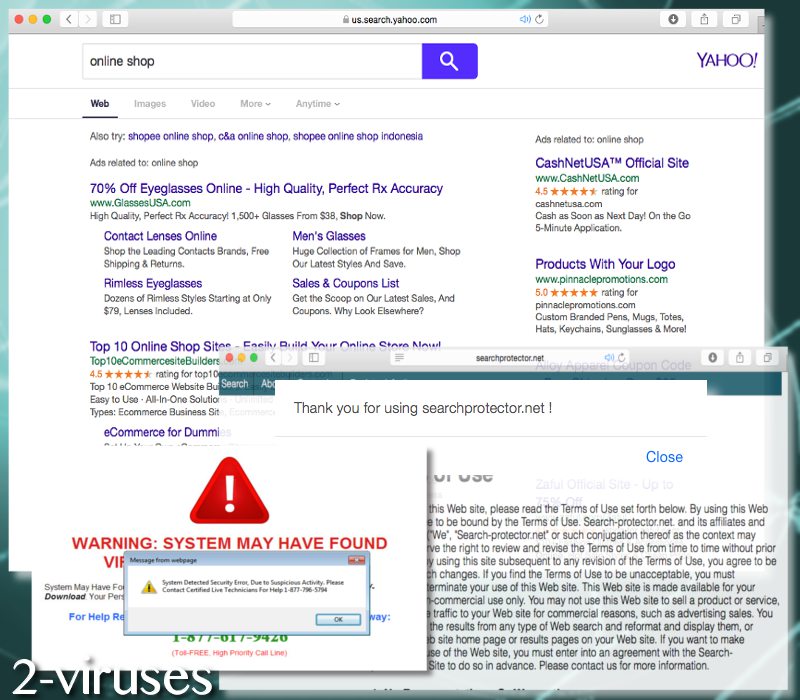 Searchprotector.net redirect virus