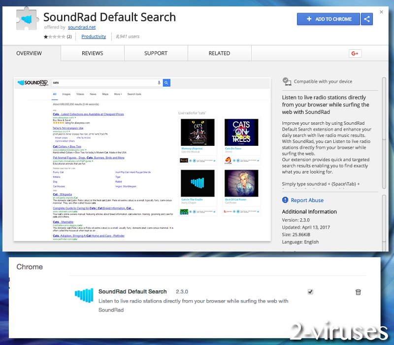 Soundrad extension virus