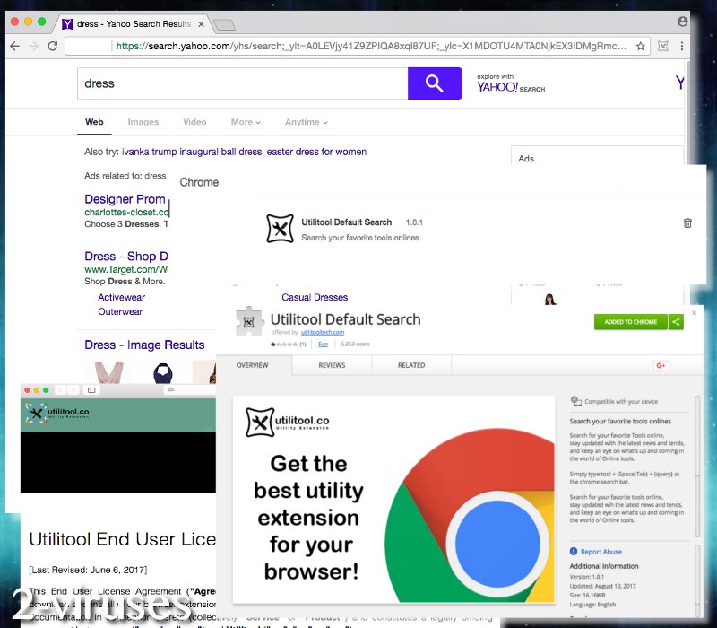 Utilitool extension virus
