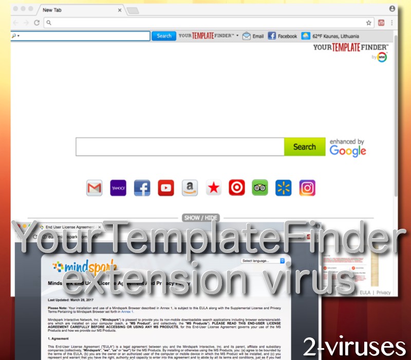 YourTemplateFinder extension virus How to remove?