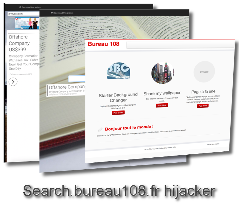 Search.bureau108.fr hijacker virus remove