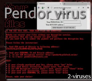 Pendor ransomware virus