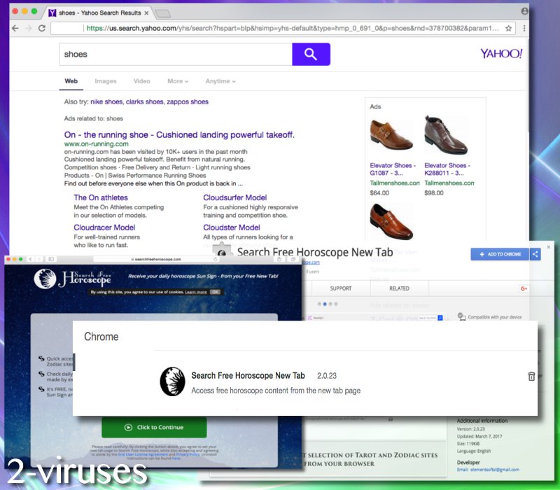 Searchfreehoroscope.com virus
