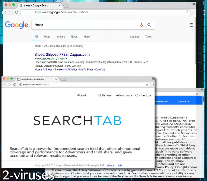 Searchtab.net redirect virus
