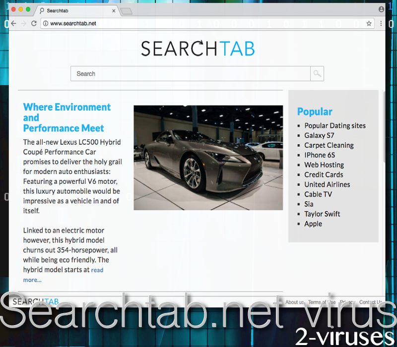 Searchtab.net virus