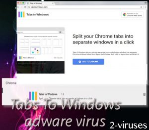 Tabs To Windows adware virus