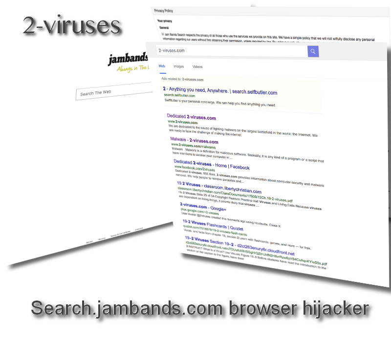 Search.jambands.com browser hijacker remove