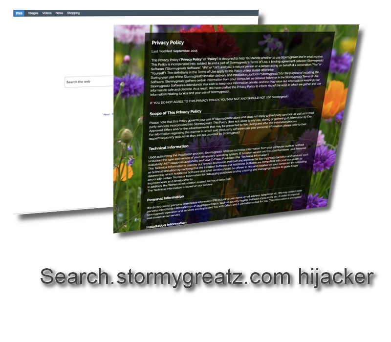 Search.stormygreatz.com hijacker remove