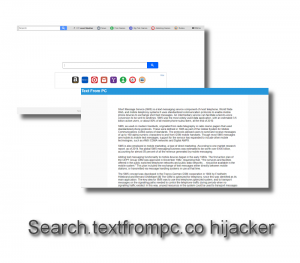 Search.textfrompc.co hijacker