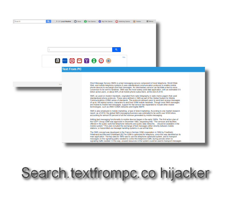 Search.textfrompc.co hijacker remove