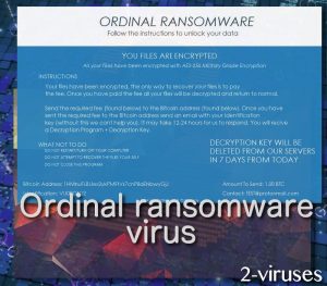 Ordinal ransomware