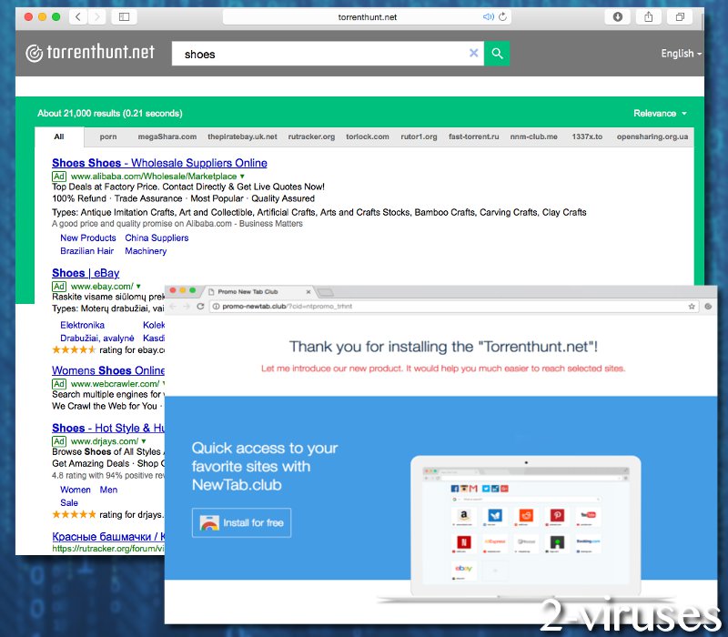 Torrenthunt.net hijacker