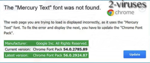 “The Mercury Text Font Was Not Found” Scam