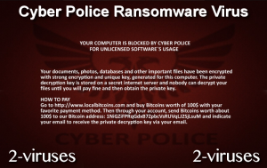 Cyber Police Ransomware Virus