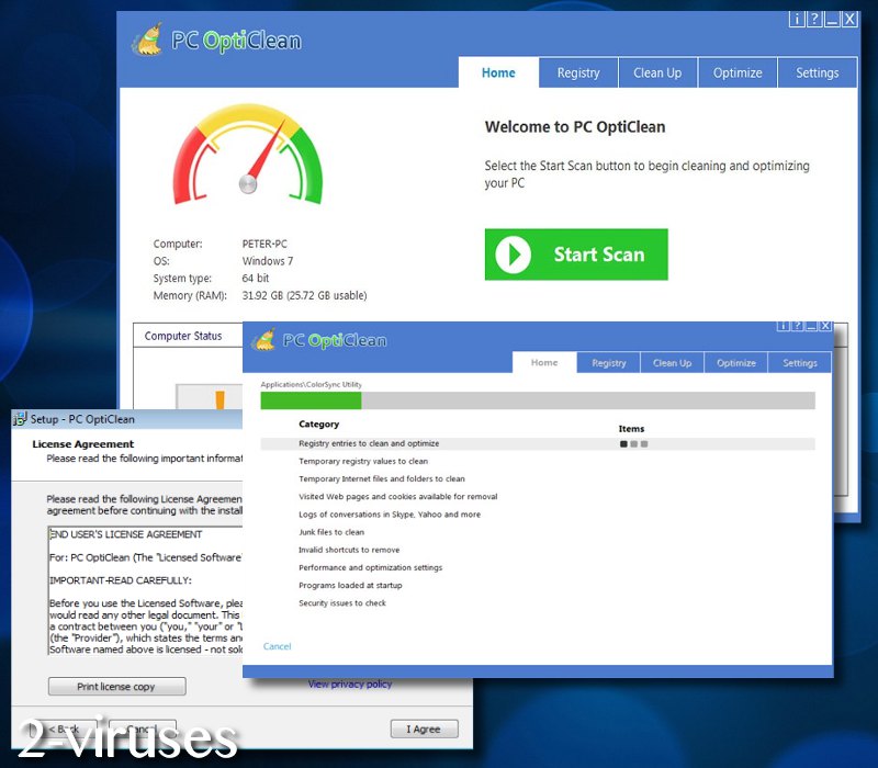 PC OptiClean unwanted program
