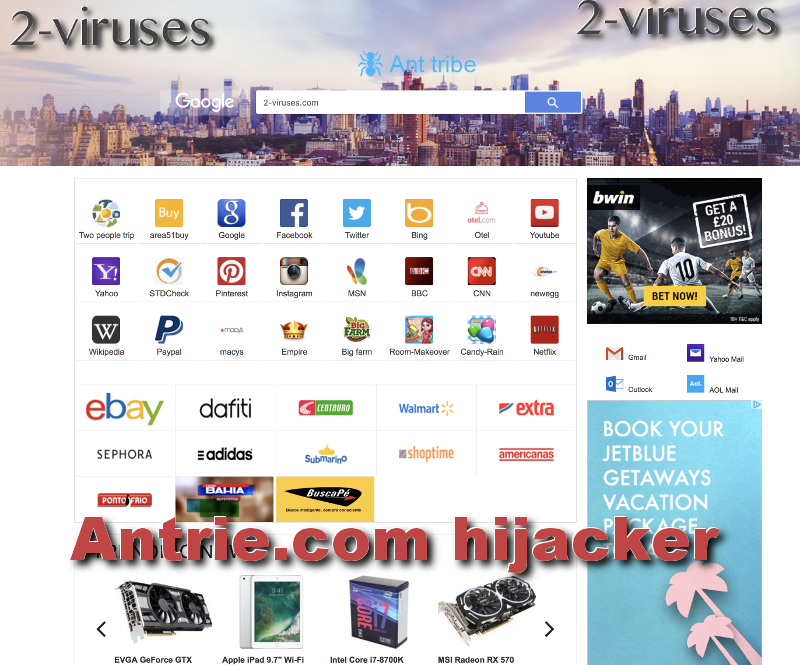Antrie.com hijacker remove