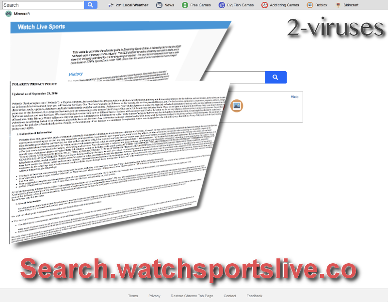 Search.watchsportslive.co virus remove