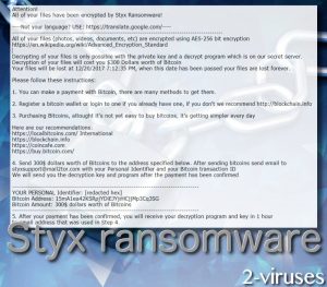 Styx ransomware