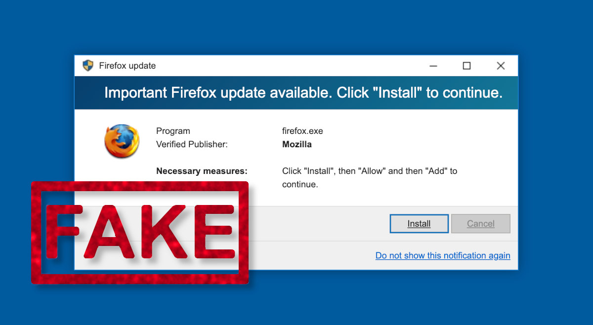 “Firefox Requires a Manual Update” Scam – How to remove (May, 2021 ...