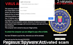 Pegasus Spyware Activated scam