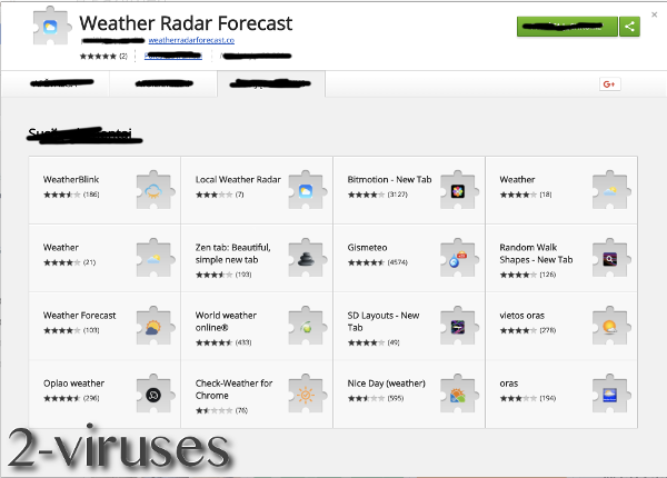 Weather Radar Forecast extension