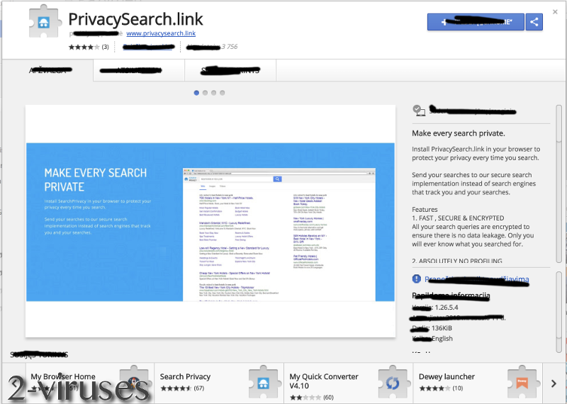 privacysearch.link add-on
