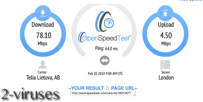 OpenSpeedTest widget