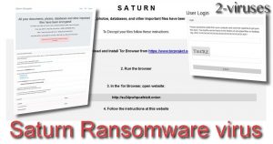 Saturn Ransomware virus